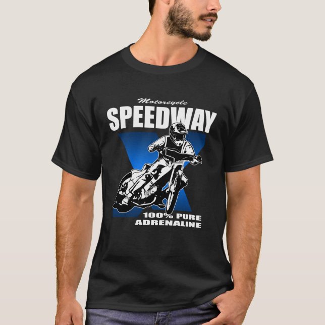 Camiseta Speedway railway sport motorcycle racing driver (Frente)