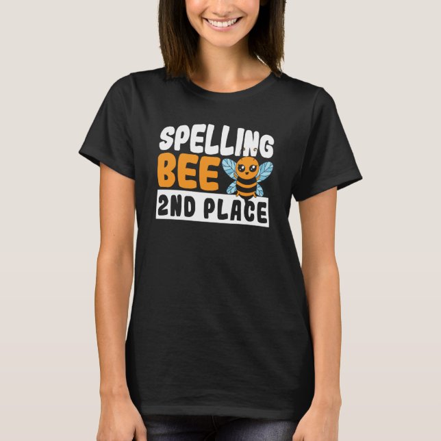 Camiseta Spelling Bee 2nd Place School Spelling Bee (Frente)