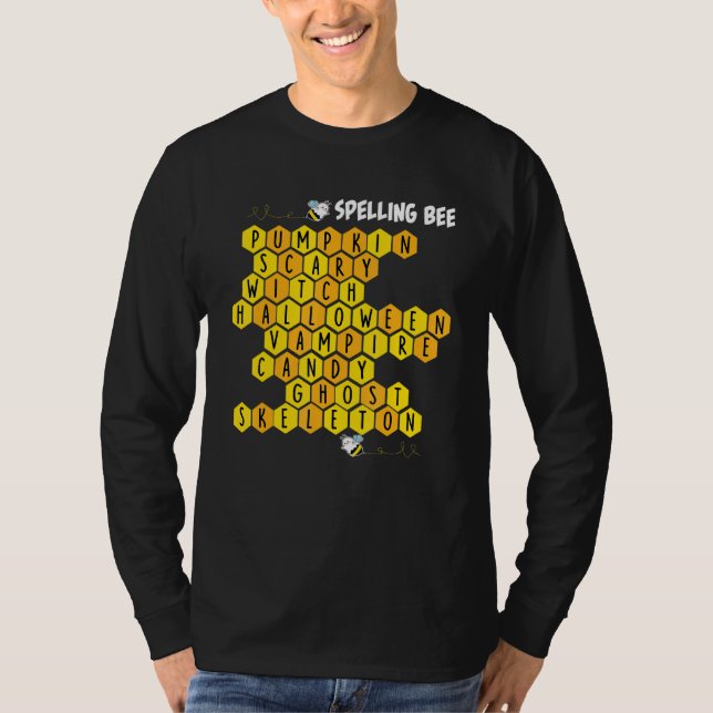 Camiseta Spelling Bee Pun Halloween Costume For Teachers (Frente)