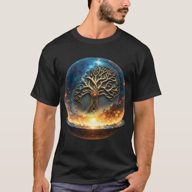 Camiseta Sphere of Life – The Golden World Tree.  (Frente)