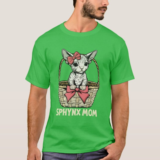 Camiseta Sphyn Cat Mãe Sphyn Cat Gift Mulheres Presas Gif G (Frente)