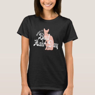 Camiseta Sphynx Cabelo Felino sem Cabelo Nunca Mau D