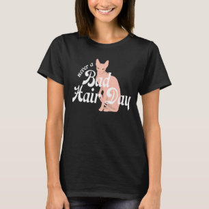 Camiseta Sphynx Cabelo Felino sem Cabelo Nunca Mau D