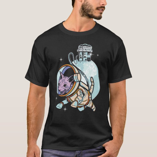 Camiseta Sphynx Cat Astronaut Space Galaxy Cats Owner (Frente)