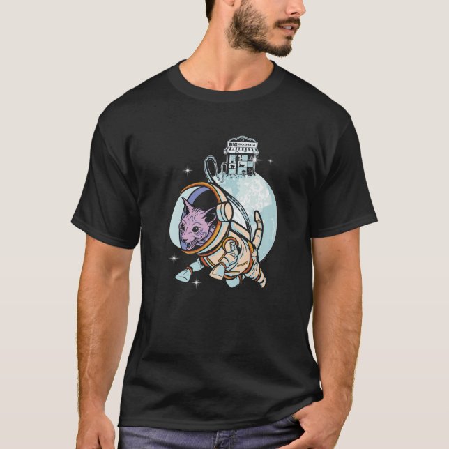 Camiseta Sphynx Cat Astronaut Space Galaxy Cats Proprietári (Frente)