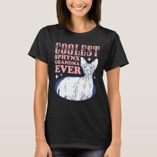 Camiseta Sphynx Cat Avó Sem Cabelo Proprietário de Gatos Sp
