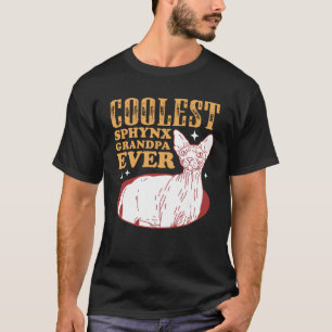 Camiseta Sphynx Cat Avô Sem Cabelo Proprietário de Gatos Sp