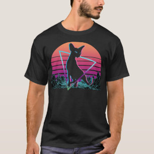 Camiseta Sphynx Cat Retro Premium T-Shirt