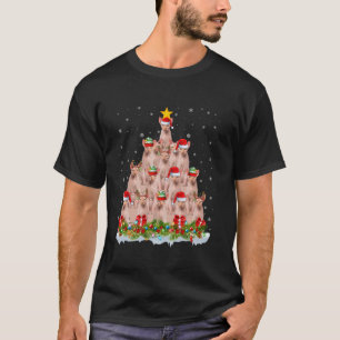 Camiseta Sphynx Cat Xmas Lights Papais noeis Sphynx Cat Nat
