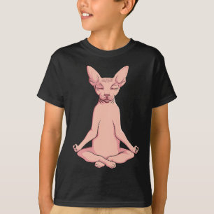 Camiseta Sphynx Cat Yoga Meditation Breeder Pet Lo