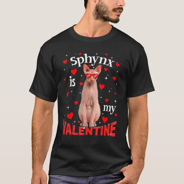 Camiseta Sphynx É O Meu Pai De Gato Namorados Mãe (Frente)