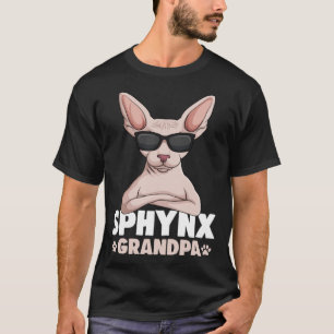 Camiseta Sphynx Grandpa Cat Sphinx Hairless Cat Proprietári
