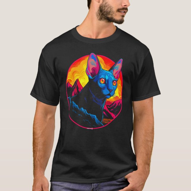 Camiseta Sphynx Hairless Cat Mountain (Frente)