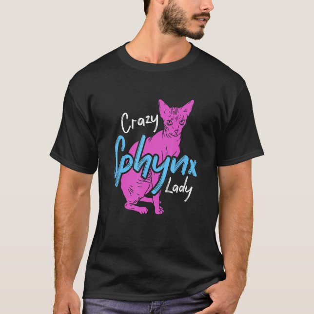 Camiseta Sphynx Lady Ever Kitten Pet Owner Sphynx Cat (Frente)