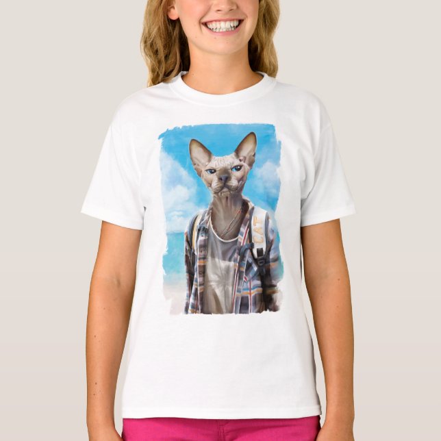 Camiseta Sphynx, turista. (Frente)