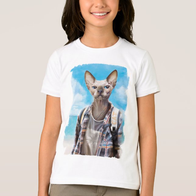 Camiseta Sphynx, turista. (Frente)