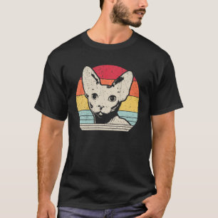 Camiseta Sphynx Vintage Gift Cat Lover 70S 80S