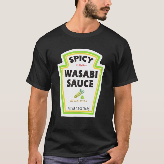 Camiseta Spicy Wasabi Sauce Halloween Coice (Frente)