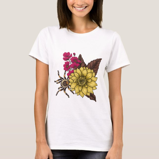 Camiseta Spider bouquet (Frente)