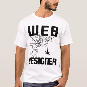 Camiseta Spider do Desenvolvedor de Web Sites do Design do