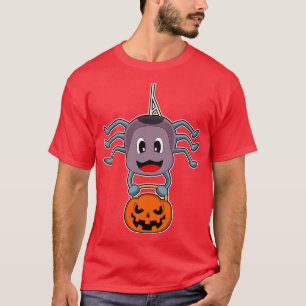 Camiseta Spider Halloween Bodybuilder Dumbbell
