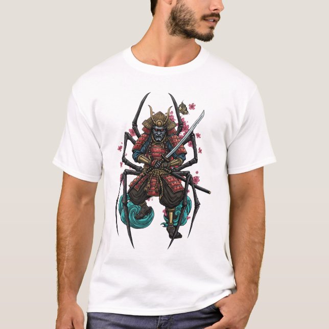 Camiseta Spider Samurai Warrior t-shirt   (Frente)
