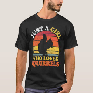 Camiseta Spider Vintage Apenas Uma Rapariga Que Ama Aranhas