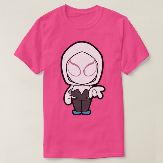 Camiseta Spider Woman Stacy Chibi (Frente do Design)