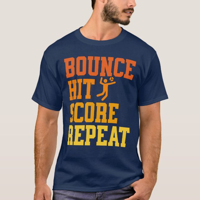Camiseta Spikeball de Repetição de Pontuação de Acertos (Frente)