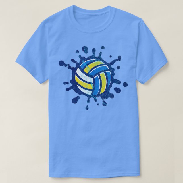 Camiseta Spiker Setter Server Beach Voleibol Water Splatt (Frente do Design)