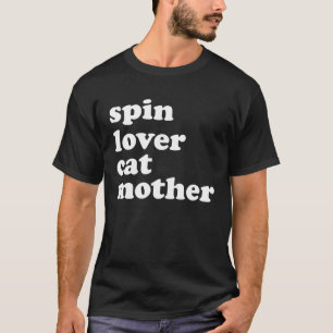 Camiseta Spin Cat Mãe Workout Gym Love Spinning Classe