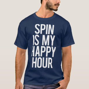 Camiseta Spin É Minha Feliz Hora Engraçado Gym Dizendo Spi