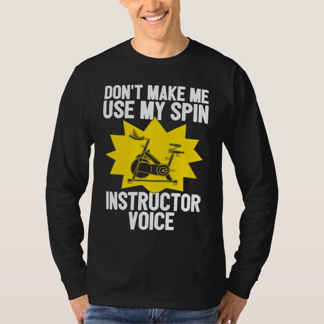 Camiseta Spin Instructor Voice Spinning Indoor Cycling Biki (Frente)