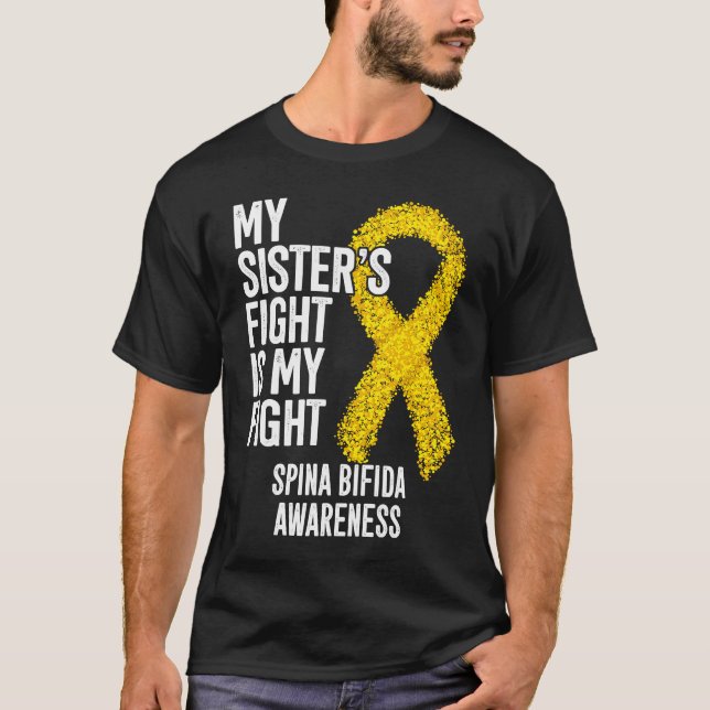 Camiseta Spina Bifida My Sister's Fight Is My Fight Spina B (Frente)