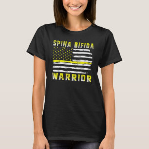 Camiseta Spina Bifida Warrior Estados Unidos Bandeira Amare