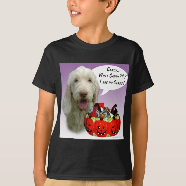 Camiseta Spinone Italiano Halloween Candy (Frente)