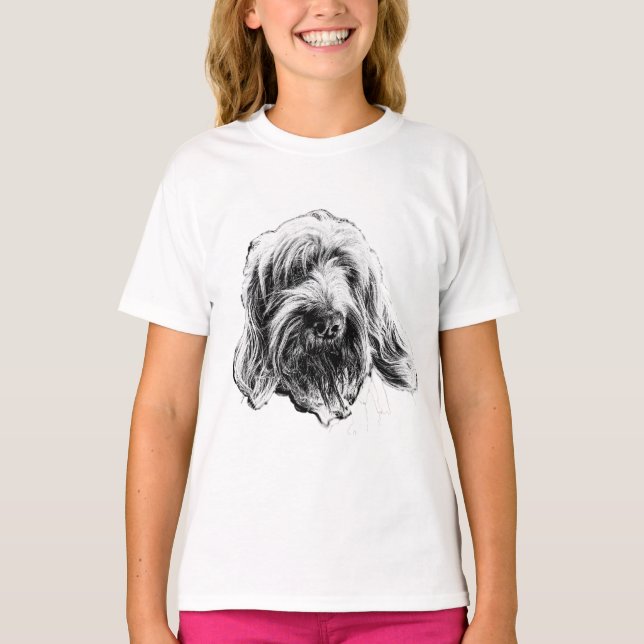 Camiseta Spinone Italiano Ink Art T-Shirt (Frente)