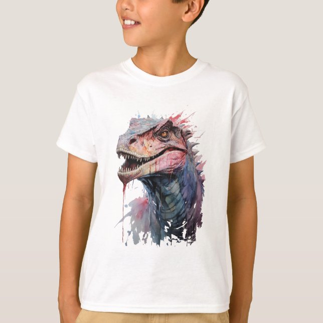 Camiseta Spinosaurus: Colores de la Prehistoria (Frente)
