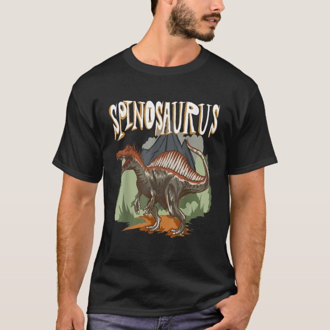 Camiseta Spinosaurus   Dino   Dinosaur Identification (Frente)