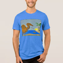 Camiseta Spinosaurus praia cretáceo