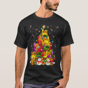 Camiseta Spinossauro Xmas Papais noeis de Iluminação Espino