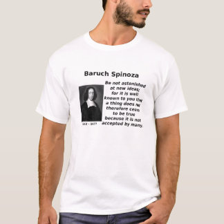 Camiseta Spinoza, em ideias novas