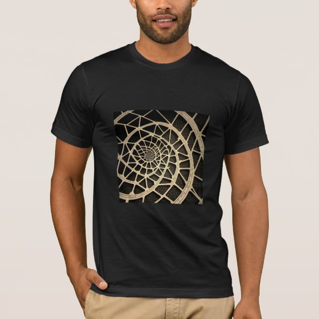 Camiseta Spiral Out Continua - Art & Music Fusion Tee (Frente)