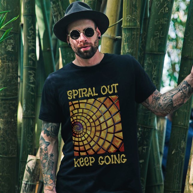 Camiseta Spiral Out Continua - Tee de Sequência Fibonacci (Criador carregado)