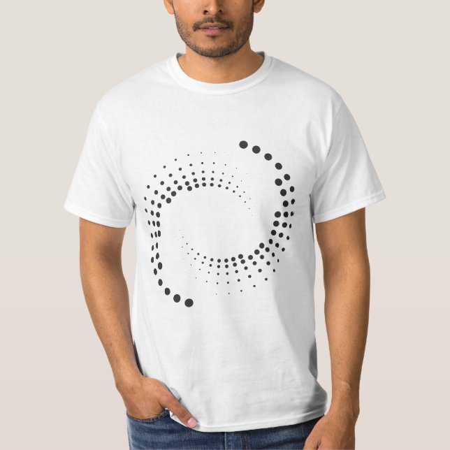 Camiseta Spirale mit schwarzen Kreisen -  (Frente)