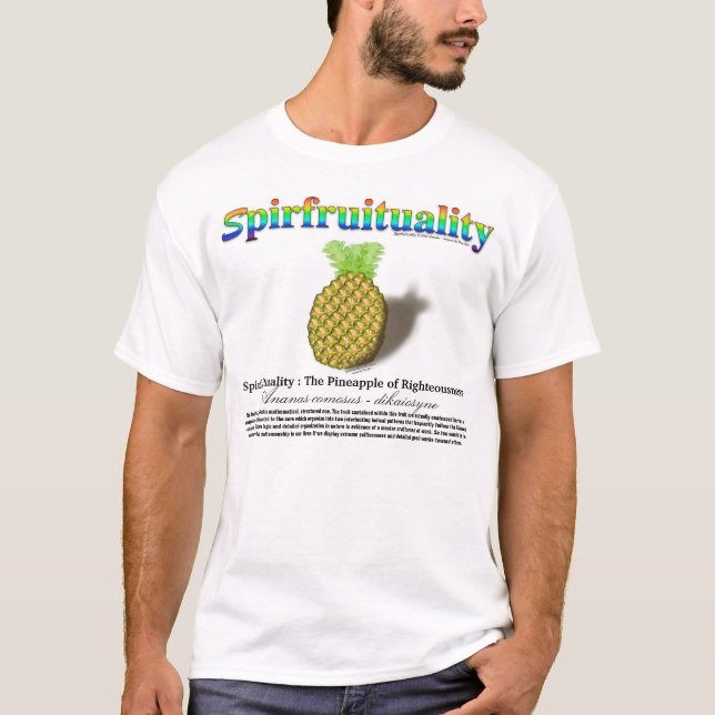 Camiseta Spirfruituality: O abacaxi da rectidão (Frente)