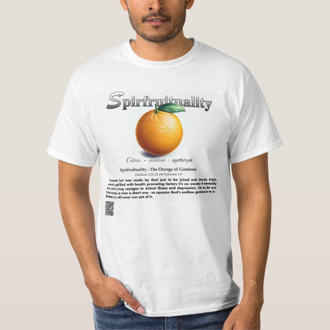Camiseta Spirfruituality : The Orange of Goodness T-Shirt (Frente)