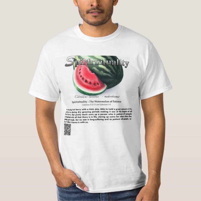 Camiseta Spirfruituality : The Watermellon of Patience (Frente)