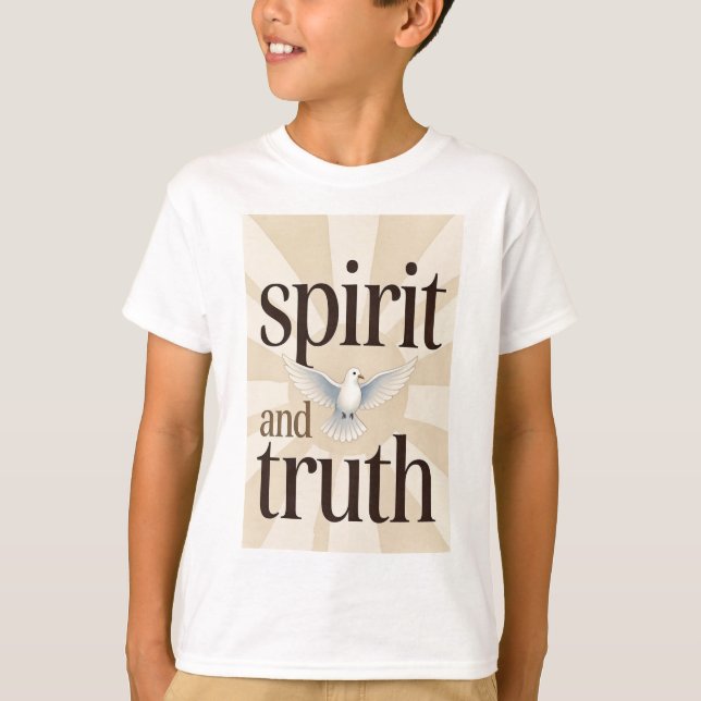 Camiseta Spirit and Truth Christian Kid's Tee Shirt (Frente)