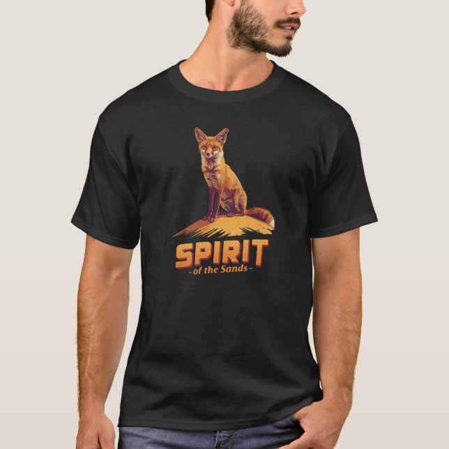 Camiseta Spirit of the Sands | Desert Fox Wildlife T-Shirt (Frente)